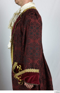  Photos Man in Historical Dress 40 18th century historical clothing red gold and jacket upper body 0006.jpg